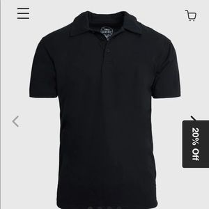 Mens shirt black EUC SIZE LARGE brand TRUE CLASSIC Short Sleeve Polo
$27.99